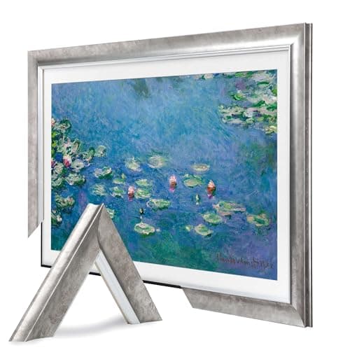 Image of TV Guard Frame TV Bezel, Compatible With Samsung The Frame TV, 43 Inch, Matte Silver, Suitable for Wall Mounted Televisions