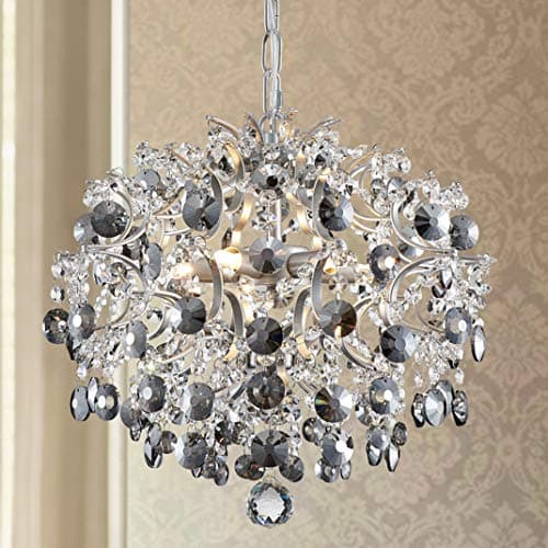 Image of BESTIER Modern Pendant Chandelier Crystal Raindrop Lighting Ceiling Light Fixture Lamp for Dining Room Bathroom Bedroom Livingroom 5 G9 Bulbs Required Diameter 40 cm Height 45 cm