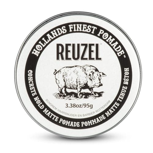 Image of Reuzel Concrete Hold Matte Pomade, Extra Firm Hold Pomade For A Strong Natural Looking Hairstyle 3.38oz/95g