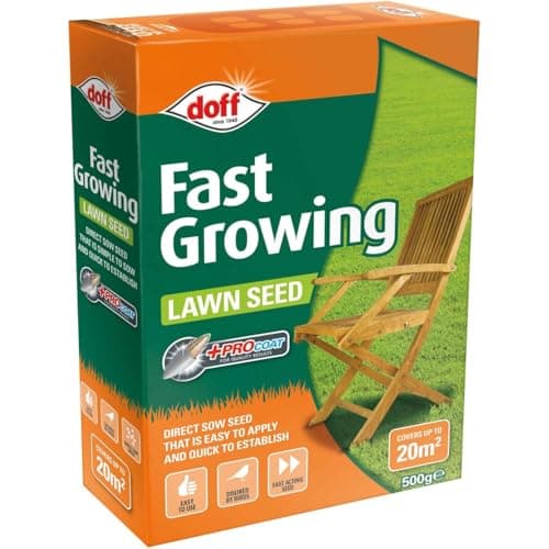 Image of AMK® Doff Fast Acting Lawn Grass Seed With Procoat 500g High Nutrient Fertiliser Coating Seeding Plant Feed Gardening Food Growth Garden Plants