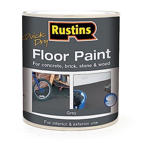 Image of RUSTINS Quick Dry Floor Paint Grey 1ltr