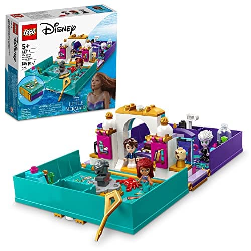 Image of LEGO Disney The Little Mermaid Story Book 43213 Fun Playset with Ariel, Prince Eric, and Ursula Micro-Doll, Disney Princess Toy, Birthday Present for Kids and Fans Aged 5 and up