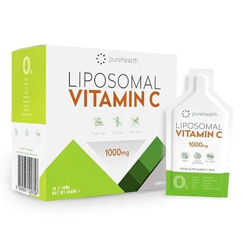 Image of The Purest, Most Bioavailable Liposomal Vitamin C On The Market 1000mg 30 Daily Sachets No Sweetener, No Soy, All Natural Ingredients.Immune System, Skin & Energy Support