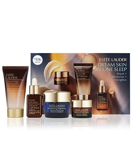 Image of Estee Laude'r Advanced Night Repair Skincare Starter Set , include Advanced Night Repair Serum Travel Size Holiday Gift Set For Women.