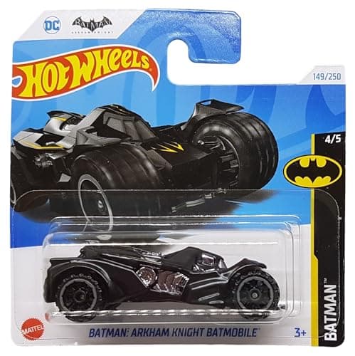 Image of Hot Wheels - Arkham Knight Batmobile - Batman 4/5 - HTB22 - Short Card - DC Comics - Black - Mattel 2024 - 1:64