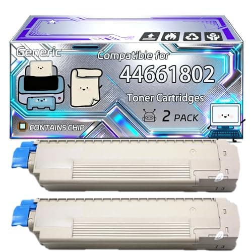 Image of 44661802 Toner Cartridges Compatible for Okidata OKI B840 B840dn B840dtn B840N Printers, With Chip, 20000 Pages, Vibrant Colours (2-Pack Black)