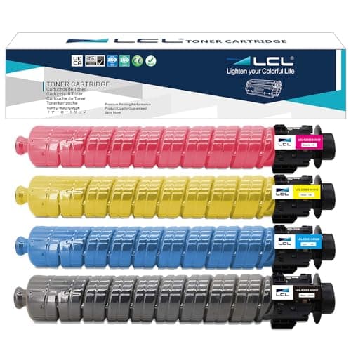 Image of LCL Compatible Toner Cartridge 841817 841820 841819 841818 84181 (4PK KCMY) Replacement for Ricoh Aficio MP C3003SP MP C3503SP MP C3004SP MP C3504SP