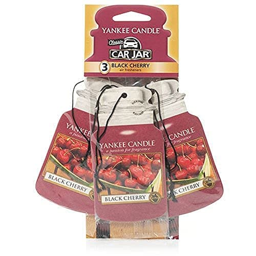 Image of Yankee Candle Car Jar Black Cherry For cars and small spaces at home Up to 30 days