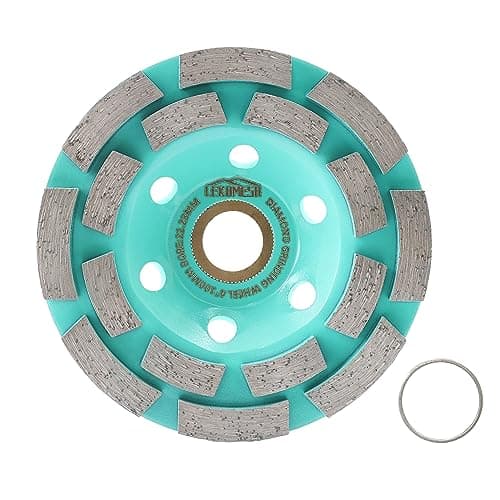 Image of Diamond Grinding Wheel 100mm Concrete Grinding Disc Double Row Diamond Grinding Cup Wheel for Granite Marble Masonry LEKOMESH