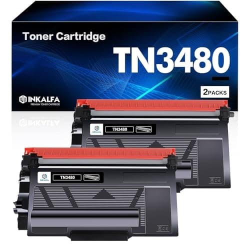 Image of inkalfa TN3480 Compatible for Brother TN-3480 Toner Cartridge HL-L5100DN HL-L5200DW MFC-L5750DW MFC-L5700DW HL-L6400DW HL L5100DN L5200DW MFC L5750DW HL-L5000D TN 3480 3430 TN3430 TN-3430 Black 2