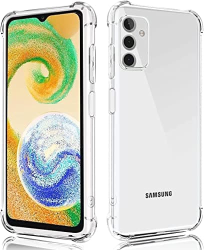 Image of KP TECHNOLOGY Galaxy A04s Clear Case With Reinforced Corners, Drop Protection Soft TPU Bumper Phone Case for Samsung Galaxy A04s