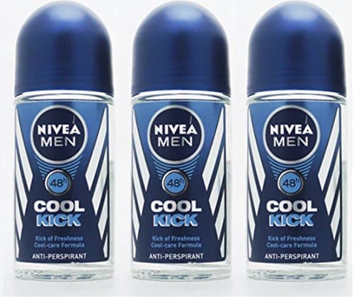 Image of Nivea Men Roll On Cool Kick 50ml (3 Pack)