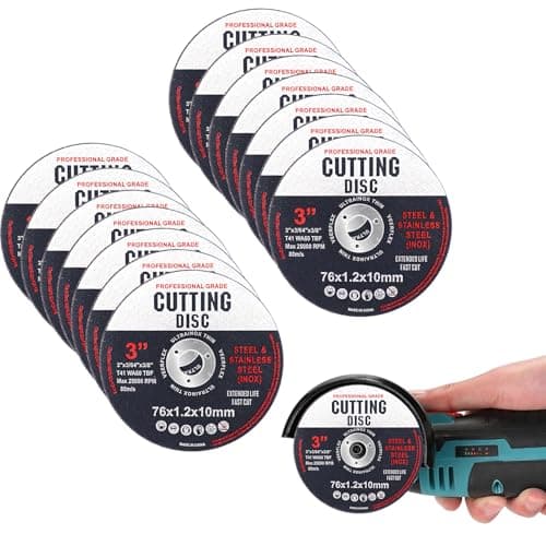 Image of 12 Pcs Cutting Discs, 76mm Ultra-Thin Grinder Discs for Metal Wood, High-Precision Angle Grinder Discs