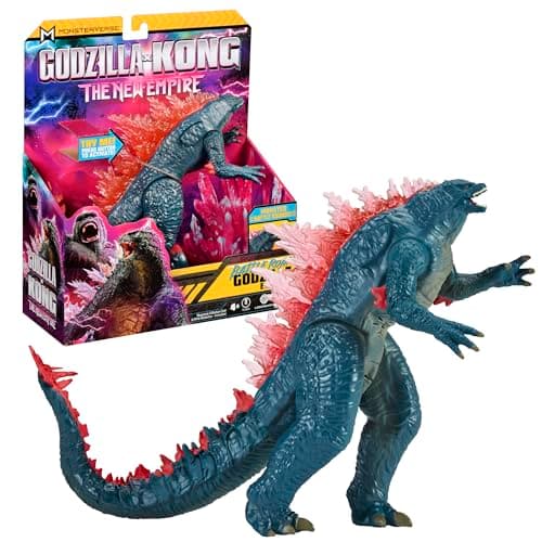 Image of Godzilla x Kong: The New Empire, 7-Inch Authentic Battle Roar Godzilla Action Figure Toy, Iconic Collectable Movie Character in Unique Limited Edition Packaging, Toy Suitable for Ages 4 Years+