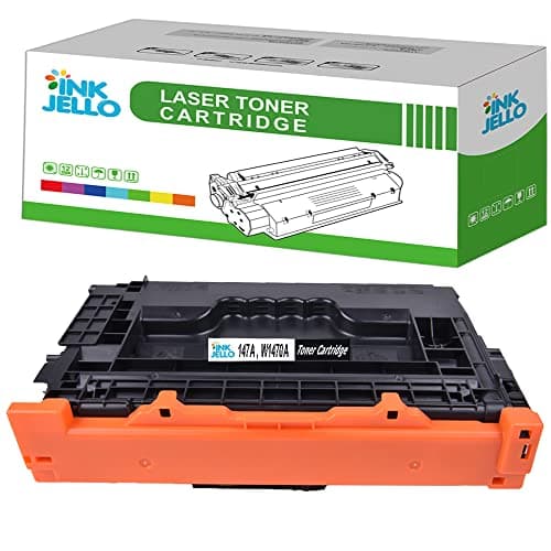 Image of InkJello Toner Cartridge For Printer, Compatible With HP LaserJet Enterprise M610 M610dn M610n M611 M611dn M611n M611x M612 M612dn MFP M634 MFP M634h MFP M635 MFP M635fht MFP 147A, W1470A (Black)