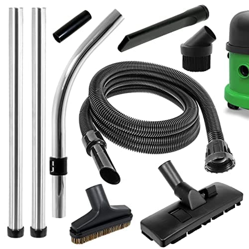 Image of Spares2go Wet & Dry Hoover Hose Tool Brush Kit for Numatic George GVE370 Vacuum Cleaner (1.8m)