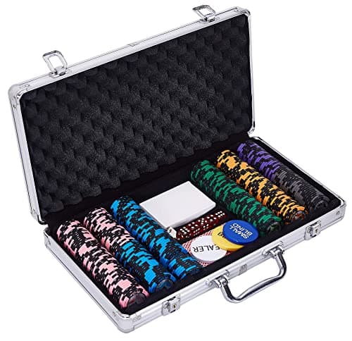 Image of Tekscore 300-Piece Poker Chip & Card Set in Carry Case