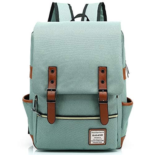 Image of HASAGEI Backpack Vintage Unisex Rucksack Daypack Casual School Travel Laptop Tablet Bags