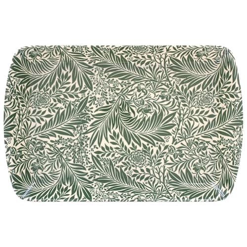 Image of The Leonardo Collection William Morris Larkspur Tray Small For Serving Dishes | Serving Trays For Kitchen Accessories | Lovely Serving Platter For Serving Food & Tea | Designer Trays for Food Serving