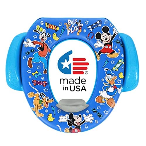 Image of Disney Mickey Mouse Pals at Play Soft Potty Seat and Potty Training Seat - Soft Cushion, Baby Potty Training, Safe, Easy to Clean