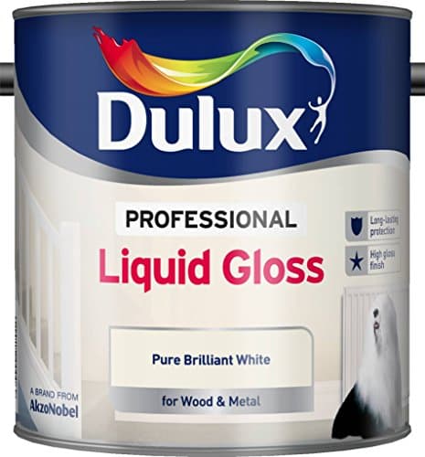 Image of Dulux Paints 2.5 Litre Professional Liquid Gloss Brilliant White