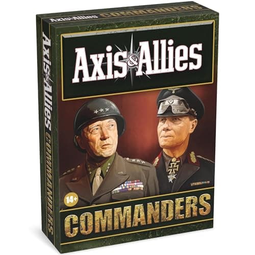 Image of Renegade Games: Axis & Allies - Commanders - Strategy Game Expansion Accessory, 24 Double-Sided Commander Tiles Depicting Famous WWII Leaders, Add-On