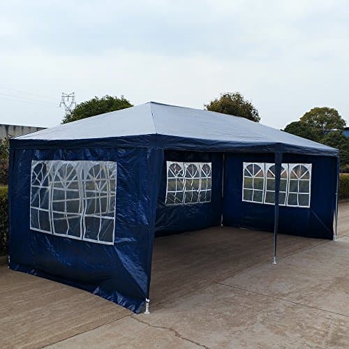 Image of Panana 3 x 6m Outdoor PE Garden Gazebo Marquee Canopy Party Tent (3X6M, Blue)