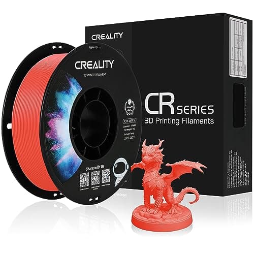 Image of Creality ABS Filament 1.75 mm, Official 3D Printer Filament ABS No-Tangling, Strong Bonding and Overhang Performance Dimensional Accuracy +/-0.03mm, 1kg(2.2lbs)/Spool (Red)