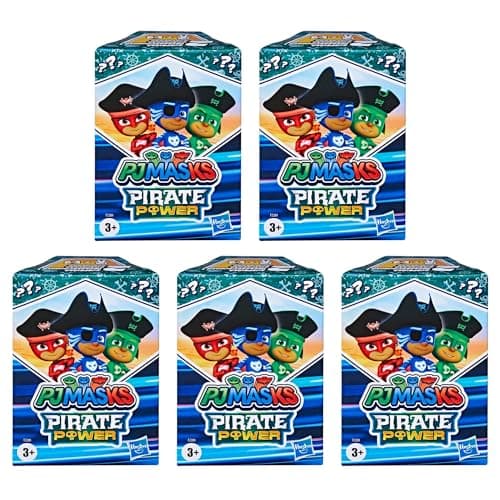 Image of Toptoys2u Bargain Bundles PJ Masks Articulated Play Figures and Accessories Blind Box Sets - 5x Pirate Power Blind Boxes
