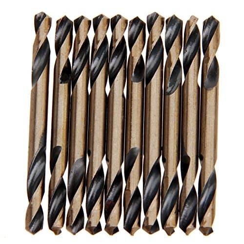Image of Dophee 10PCS HSS Double Ended Drill Bits, 4.2mm Cobalt Drill Bit Set Electrical Drilling Tool for Metal Carbon Steel Aluminum Working Rotary Tool