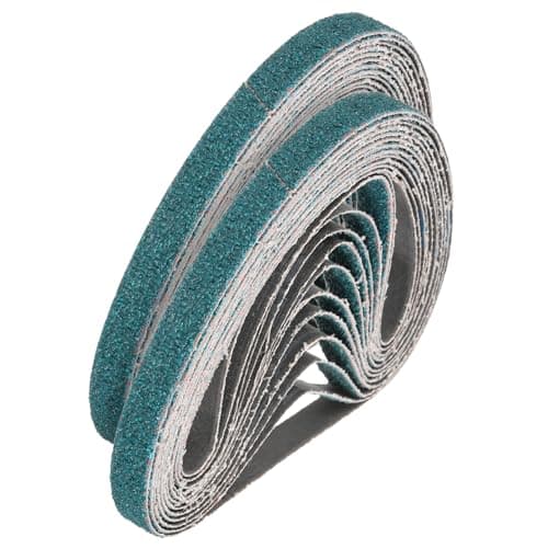 Image of sourcing map 13mm x 610mm Sanding Belts, 48 Pcs 40 Grit Zirconia Abrasive Belt Sander File Belt for Woodworking, Metal Polishing, Knife Sharpener