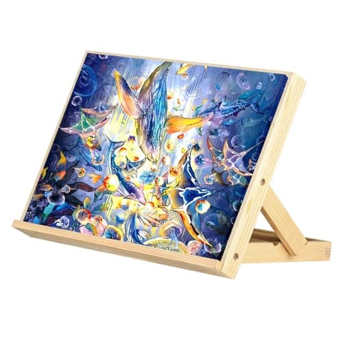 Image of Drawing Board, Adjustable Table Easel for Painting Easels, Wooden Table Top Easels for Artists Easel, Portable Folding Desktop Table Craft Workstation for Drawing Painting Sketching Boards