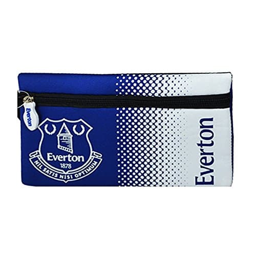 Image of Everton FC Official Fade Flat Football Crest Pencil Case (One Size) (Blue/White)