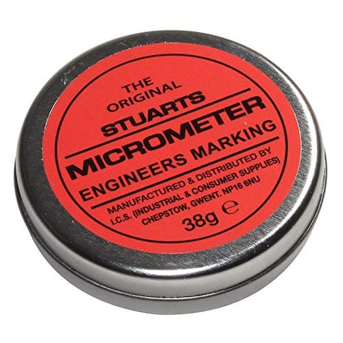 Image of Stuarts Micrometer Engineers Marking Blue & Red - 38g Tin (1 Tin, Red)