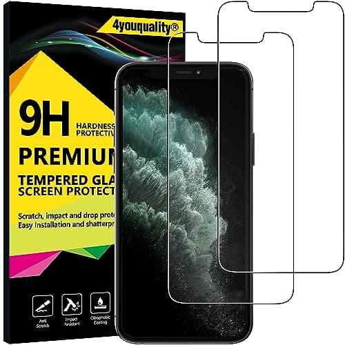 Image of 4youquality [2-Pack iPhone 11 Pro Max and iPhone XS Max Screen Protector, Tempered Glass Film [LifetimeSupport][Scratch-Resistant] Screen Protector for Apple iPhone XS Max & iPhone 11 Pro Max