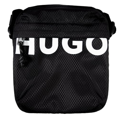 Image of HUGO Men's Shaun NS Zip Reporter_With_Zip, Black, One Size