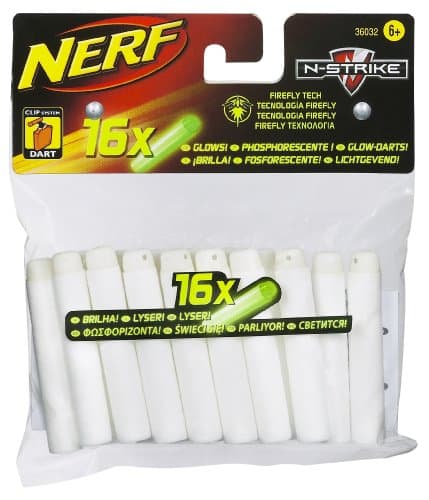 Image of NERF 36032148 N-Strike Glow in The Dark Darts Refill Pack