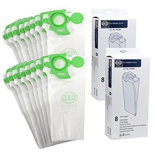 Image of Sebo Felix Dart UltraBag Vacuum Cleaner Upright Dust Bags (Pack of 16)
