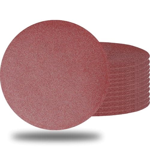 Image of 10 PCS 9 Inch 120 Grit Sanding Discs for Hand Radial Sander - 9" Round Hook & Loop Sandpaper for Hand Sanding Tool, Aluminum Oxide Sander Disc for Hand Drywall Power Sander (120 Grits)