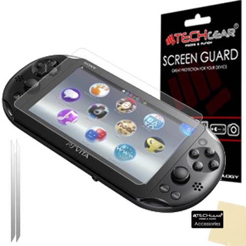 Image of TECHGEAR [2 Pack] Screen Protectors for PlayStation PS Vita Slim/Vita 2000 - Clear Lcd Screen Protectors Compatible with SONY PlayStation PS Vita Slim/Vita 2000