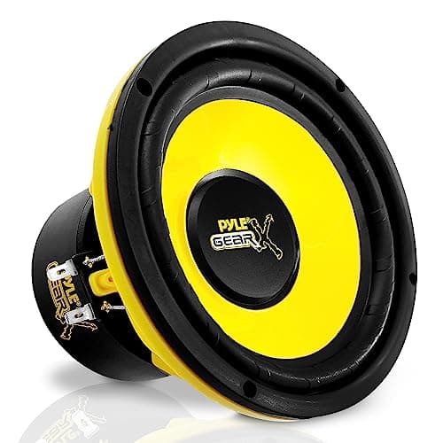Image of Pyle Mid Bass Woofer Speaker System 16.5 cm, Pro Loud Range Car Audio, 300W Peak Power, 4 Ohm Impedance, 60-20KHz Frequency Response, Component Stereo Door Tweeters, Yellow