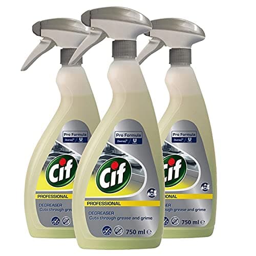 Image of 3 Pack of 750ml CIF Professional Formula Power Kitchen Degreaser Perfume-free Cleaner