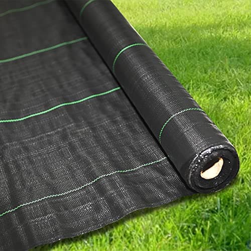 Image of Ram® Heavy Duty Weed Fabric Control 2M X 5M Weed Control Fabric Ground Cover Membrane UV Stabilised Weed Fabric For Patios Garden Flower Beds Landscaping (2M X 5M)