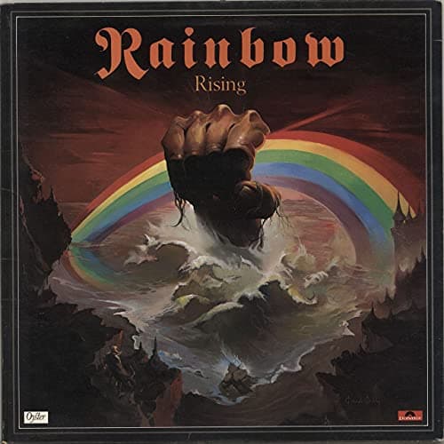 Image of RAINBOW Rising UK pressing 1976 Polydor Oyster