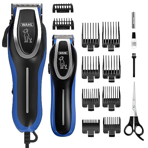 Image of Wahl Complete Groom Dog Clipper & Trimmer Kit, Clippers for Dogs, Full Coat Grooming, Low Noise Corded Pet Clippers, Pet Trimmers, Groom Pets at Home
