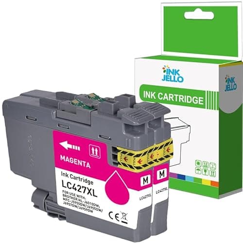 Image of Inkjello Compatible LC427XL Ink Cartridge Replacement For Brother HL-J6010DW MFC-J5955DW MFC-J6955DW MFC-J6957DW MFC-J6959DW Magenta Colour 5,000 pages (2-Pack)