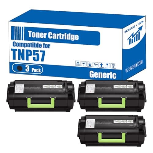 Image of TOEPPEX Compatible for Konica Minolta TNP57 Toner Cartridge Bizhub 4402P Printers, High Yield 25000 Pages, Accurate Imaging Rich Colors (3 Pack Black)