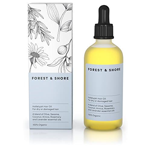 Image of Hair Oil 100% Natural Certified Organic Hallelujah Hair Oil ® Treatment and Protection - Moisturising And Repairing For Dry Damaged Hair Promotes Healthy Hair Growth With Silky, Shiny, Smooth Results