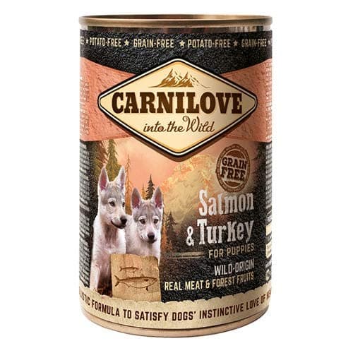 Image of Carnilove Wild Meat Salmon & Turkey Puppies, Moisture Food for Dog, 400 g – 400 g