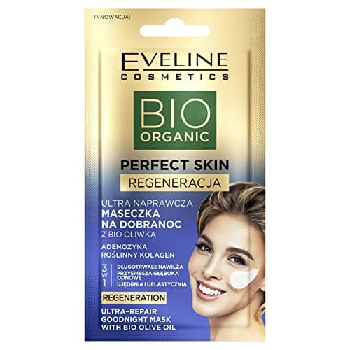 Image of Eveline Cosmetics Perfect Skin Ultra-Repair Overnight Mask with Bio-Olive Oil and Hyaluronic Acid, 8 ML